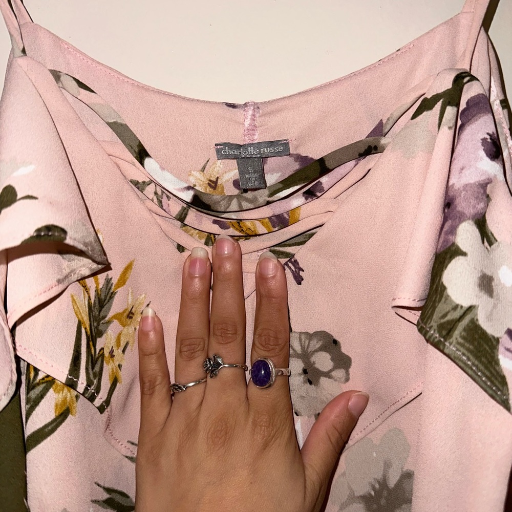 Pink floral top - Picture 2 of 4